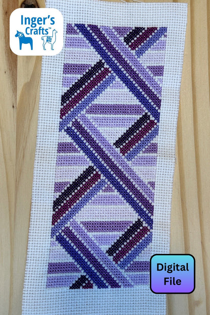 Geometric Bookmark - Purple