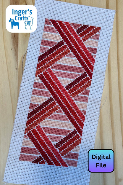 Geometric Bookmark - Red