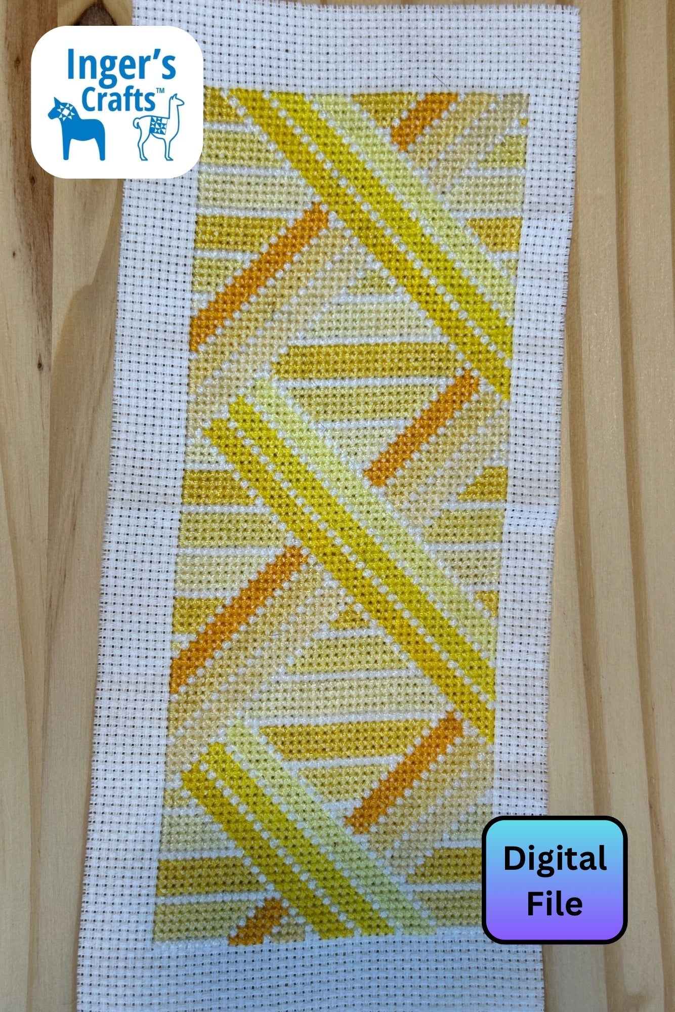 Geometric Bookmark - Yellow