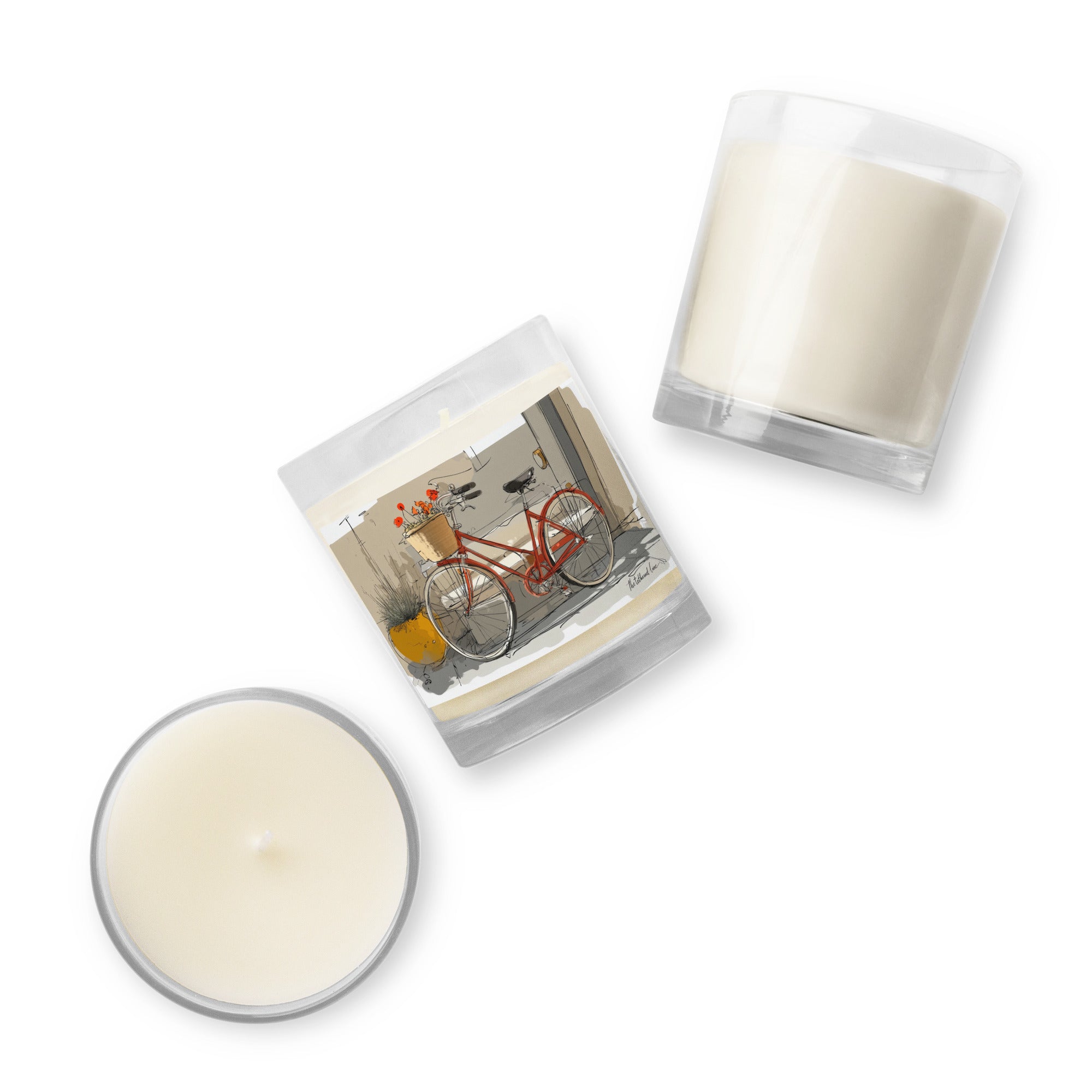 Glass Jar Soy Wax Candle - Baskets &amp;amp; Blooms