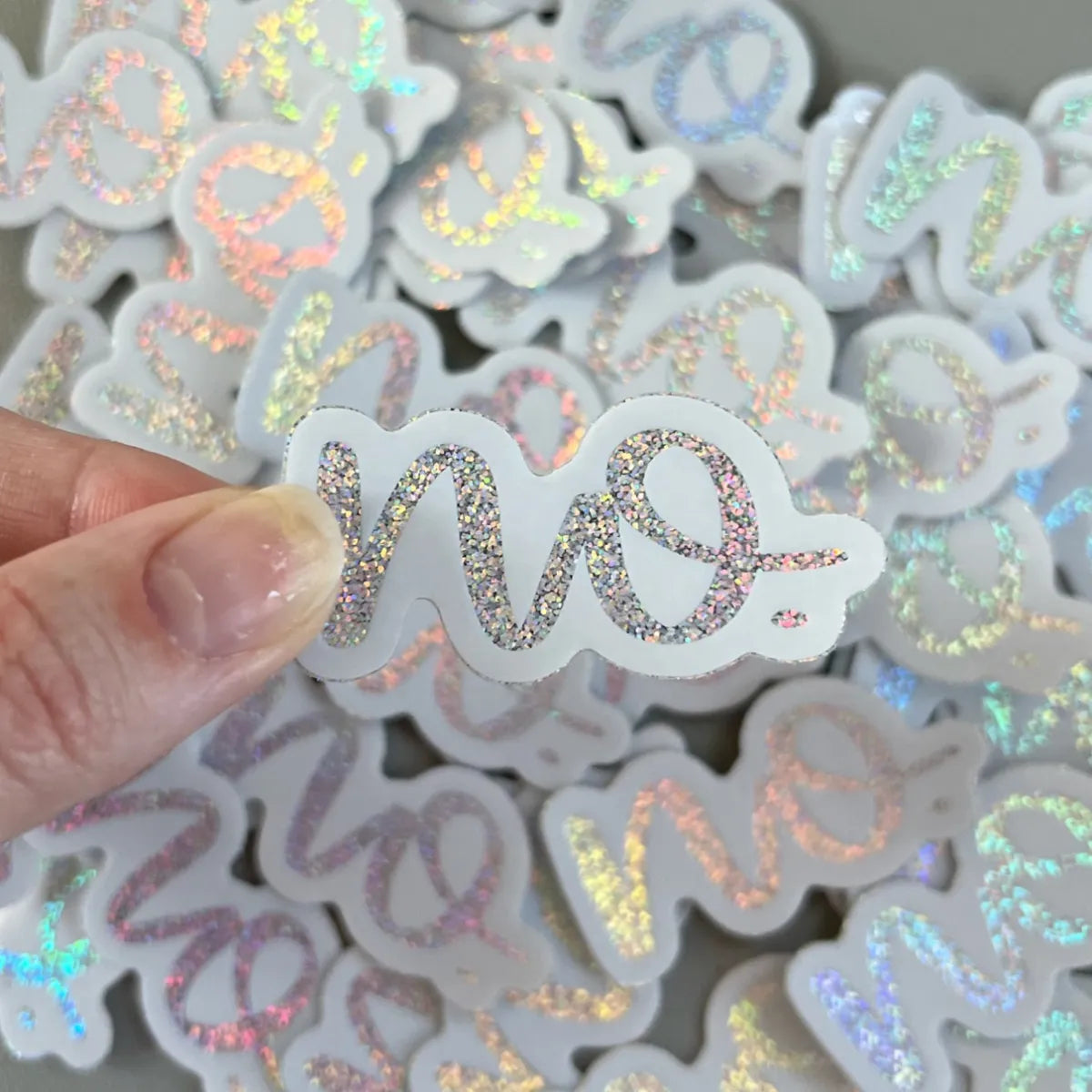 Holographic glitter NO sticker