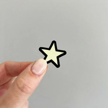 Glow-in-the-dark mini star sticker