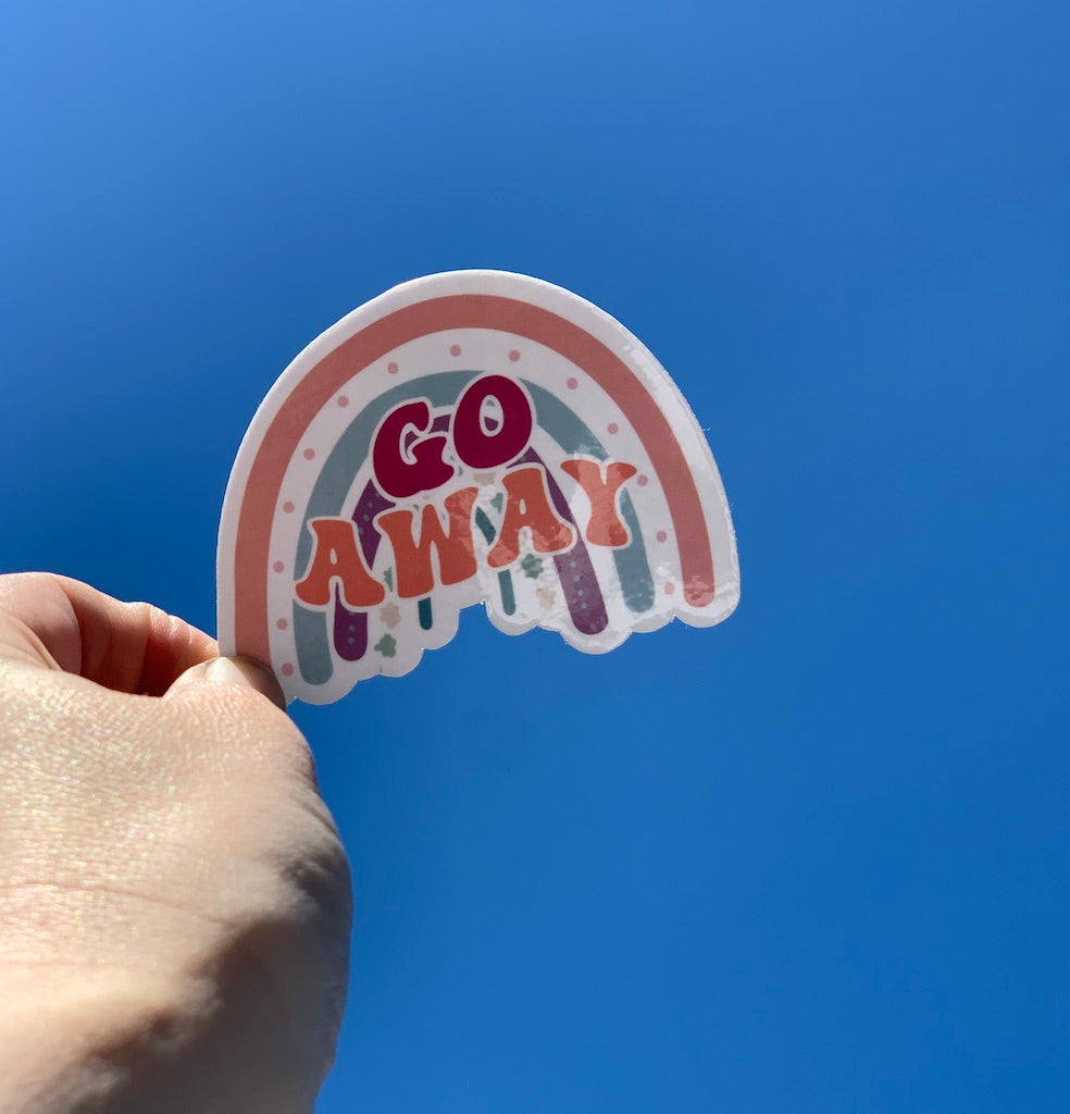 Anti-Inspiration Boho Rainbow Stickers