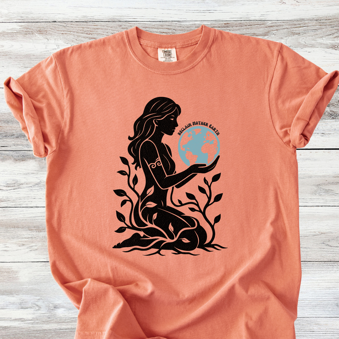 Reclaim Mother Earth Tshirt, Feminist Earth Day Tee, Gaia Goddess Shirt