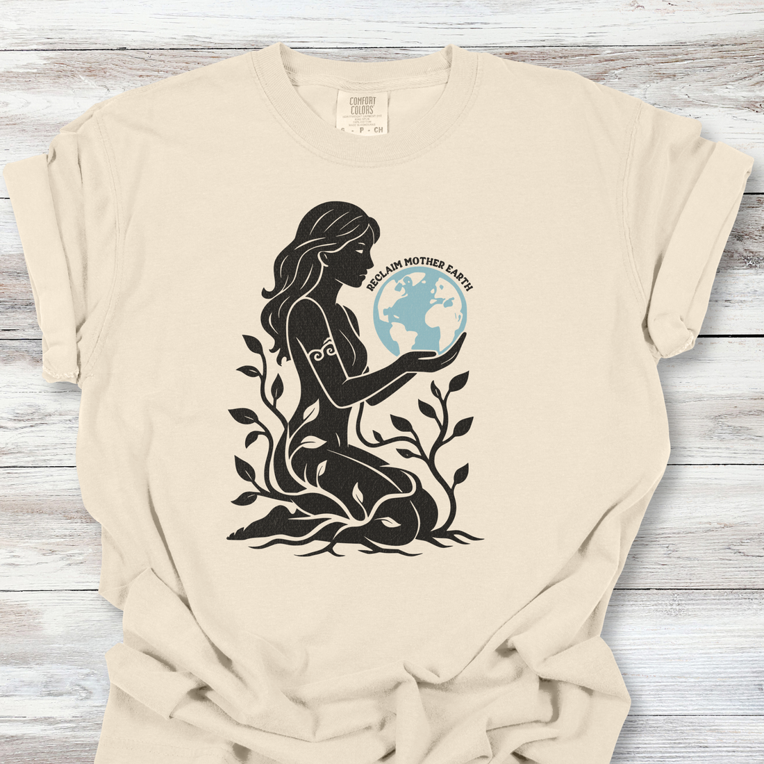 Reclaim Mother Earth Tshirt, Feminist Earth Day Tee, Gaia Goddess Shirt