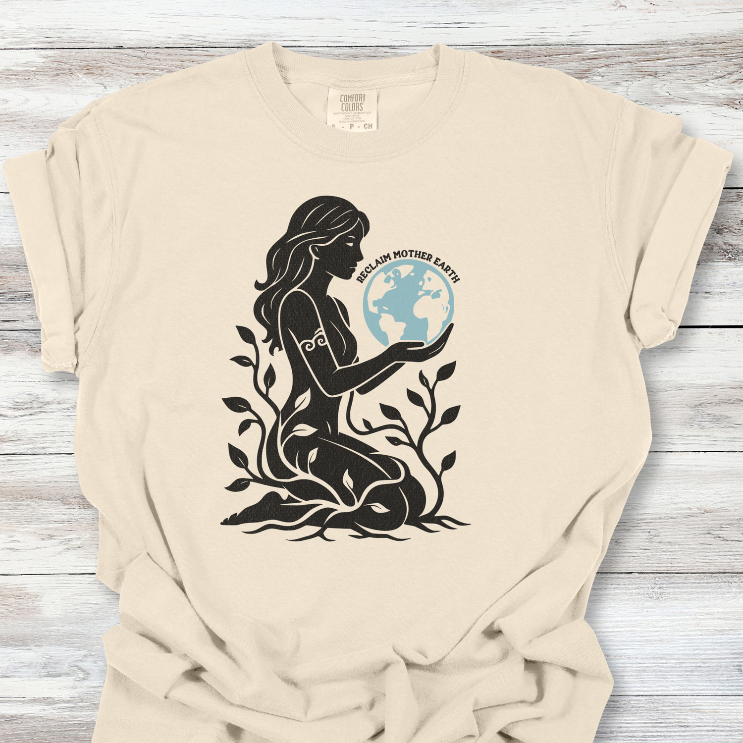 Reclaim Mother Earth Tshirt, Feminist Earth Day Tee, Gaia Goddess Shirt