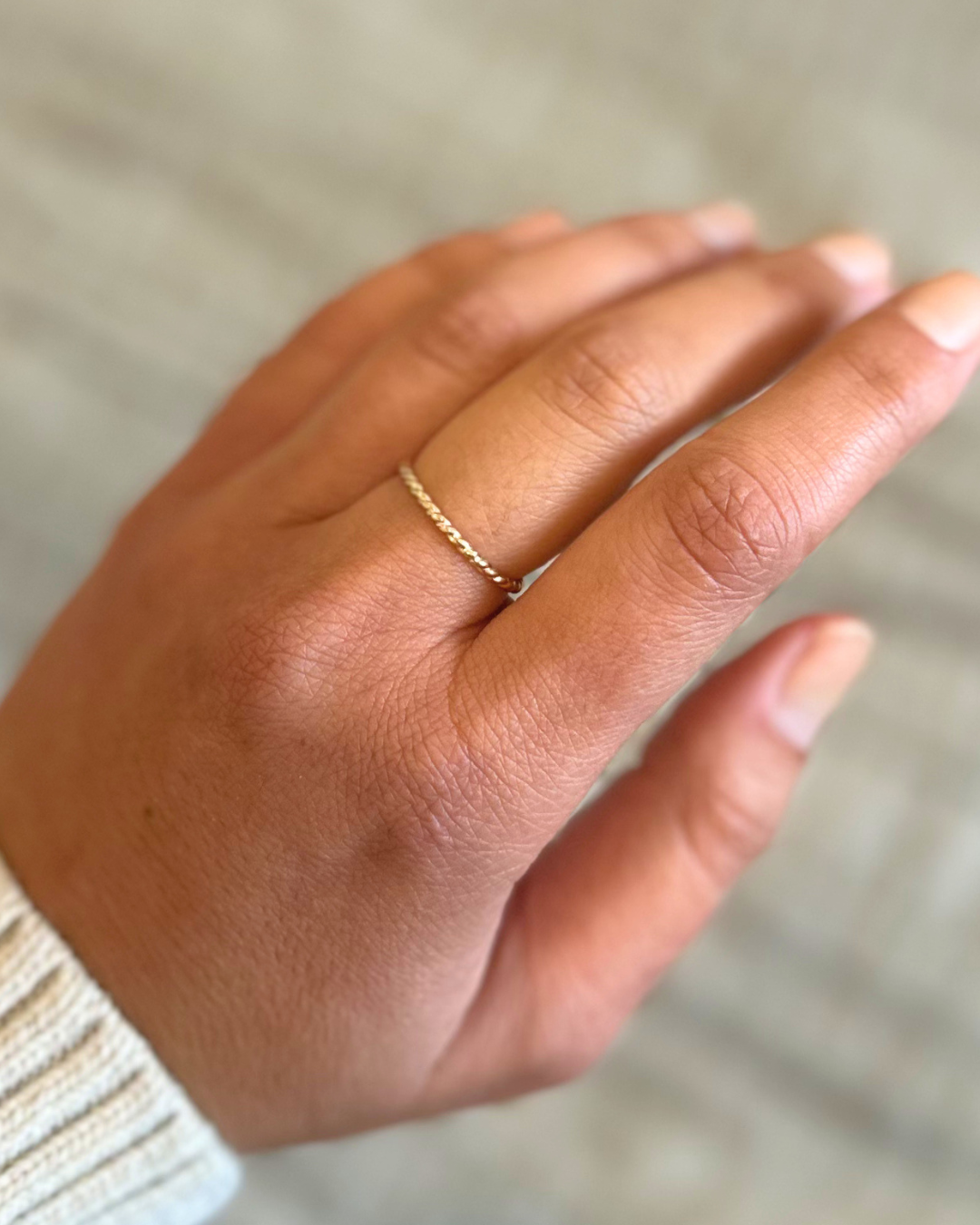 Gold Filled Spiral Stacking Ring