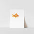 Goldfish illustration on a white background