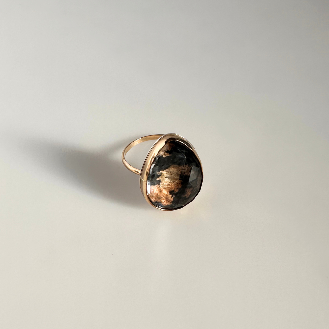 Kapa Cloth &amp; Gold Filled Ring