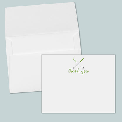 Golf (Green) Note Cards | Boxed Set of 12