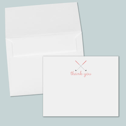 Golf (Pink) Note Cards | Boxed Set of 12