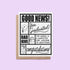 Good news bad news graduation card - MangoIllustrated - Greeting Cards