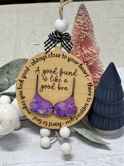 Christmas Ornament Supporting Friend