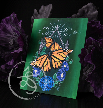 Monarch Butterfly Painting Print