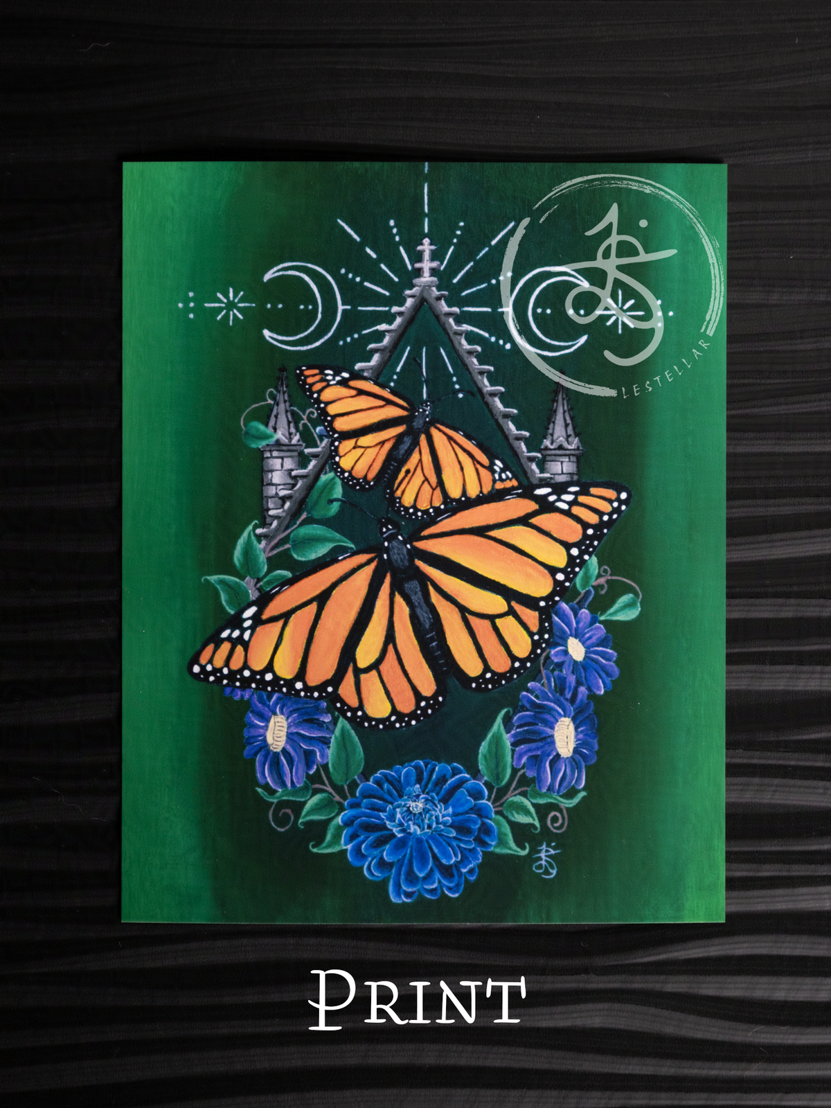 Monarch Butterfly Painting Print