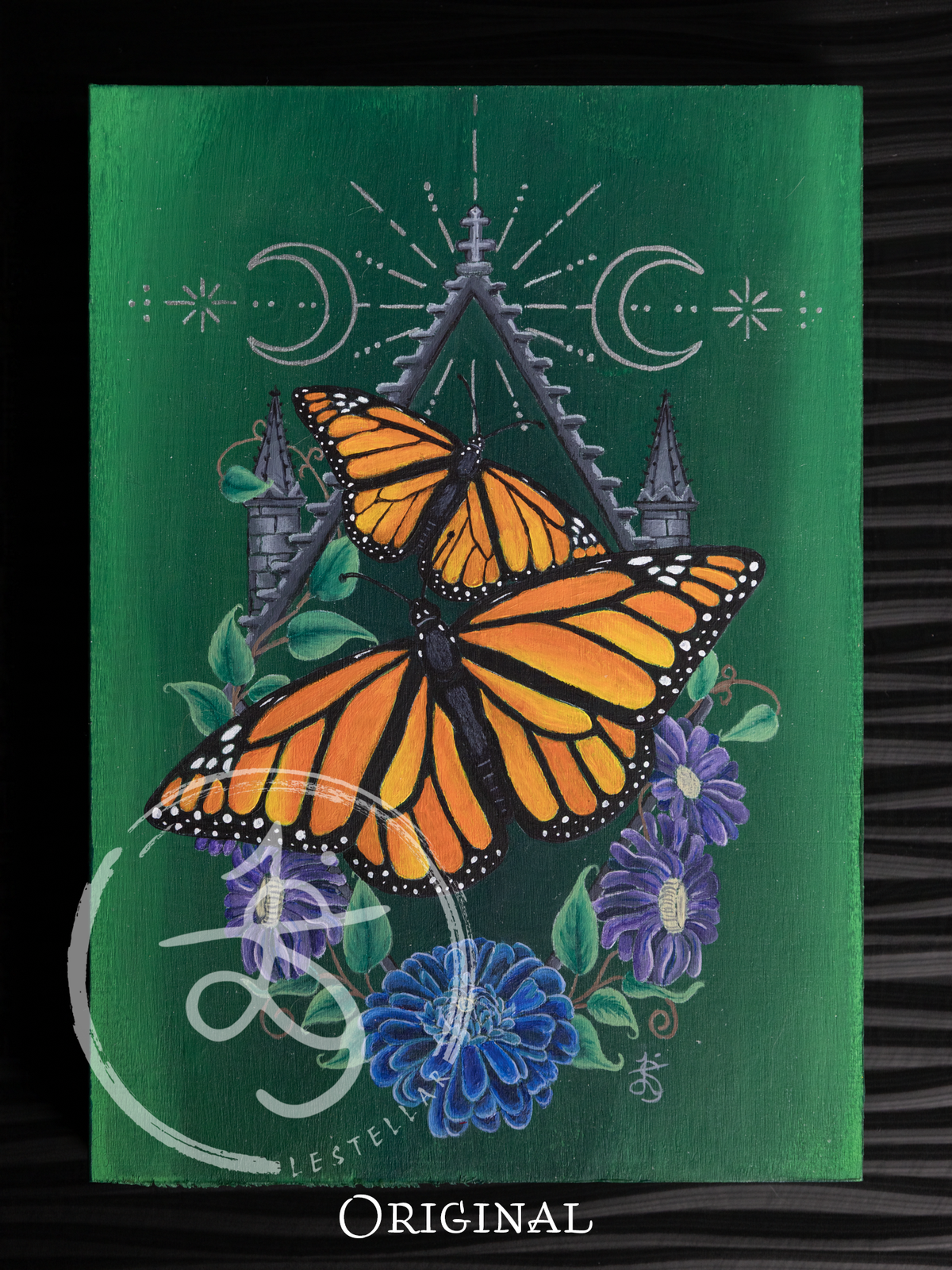 Monarch Butterfly Painting Print