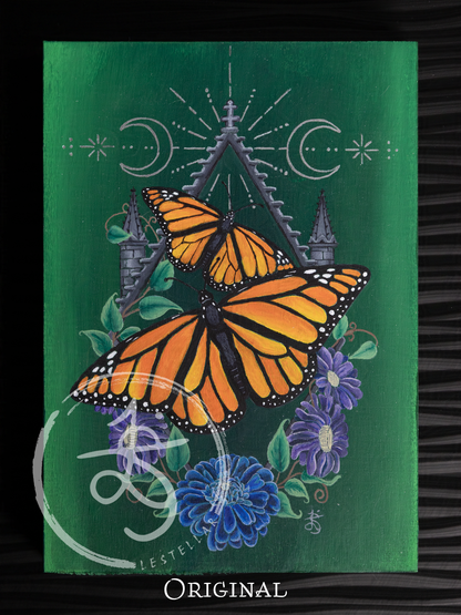 Monarch Butterfly Painting Print