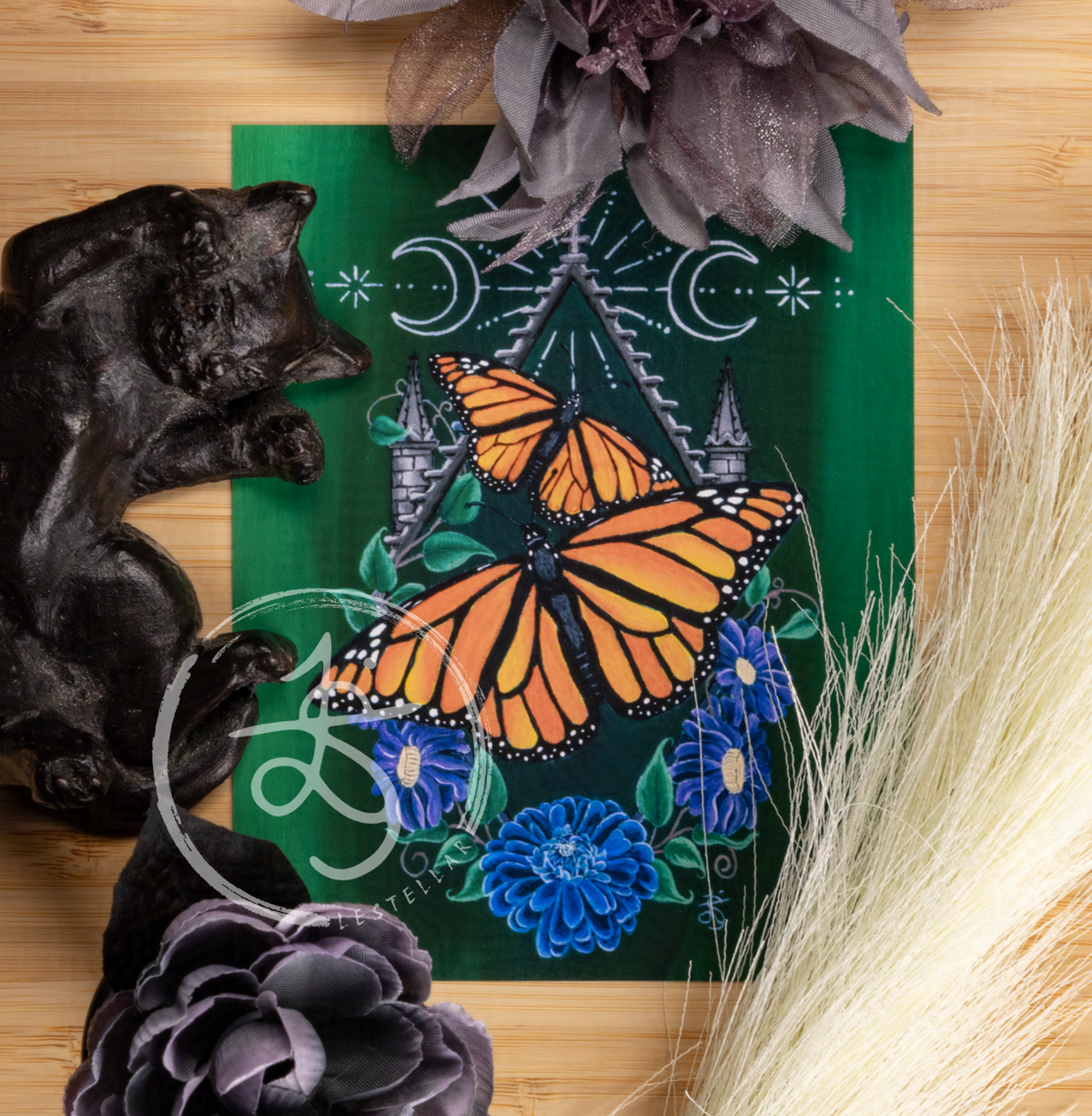 Monarch Butterfly Painting Print