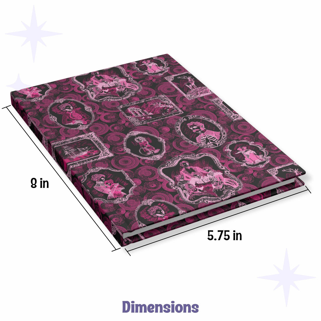 Domestic Zombie Portrait Gallery Journal, Neon Pink