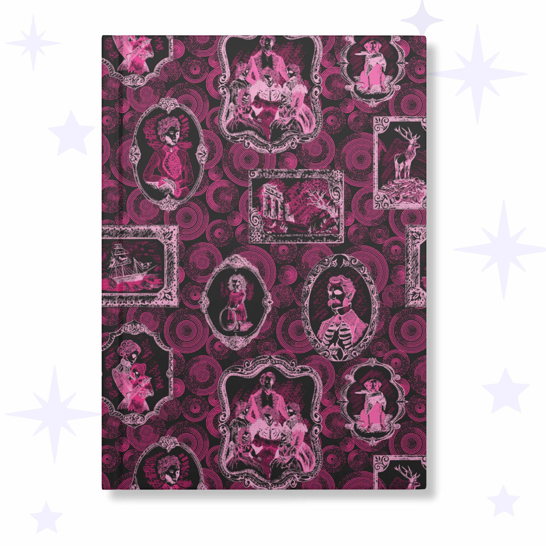 Domestic Zombie Portrait Gallery Journal, Neon Pink