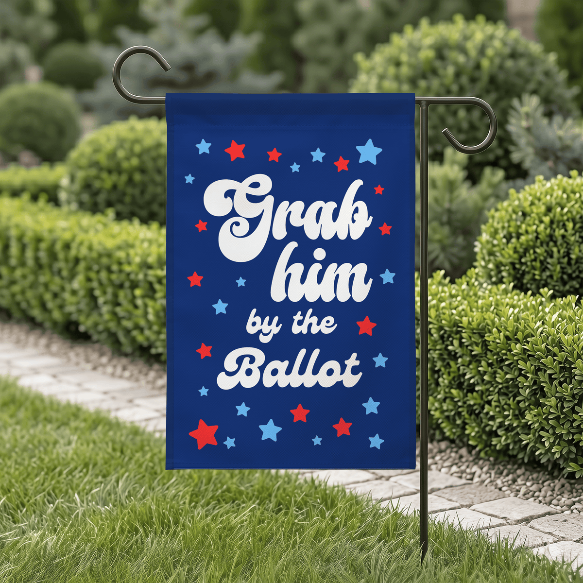 Grab Him by the Ballot Flag | Feminist Anti-Trump Flag