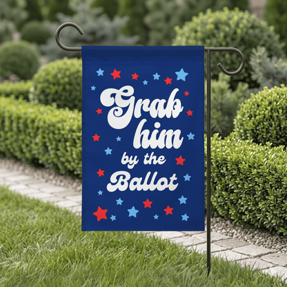 Grab Him by the Ballot Flag | Feminist Anti-Trump Flag