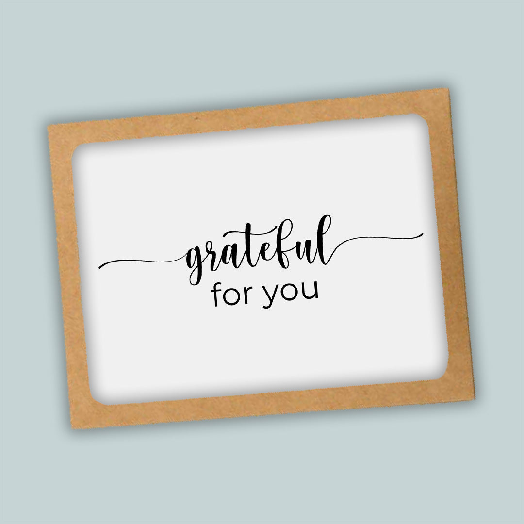 Grateful For You Folded Note Cards - Box of 8