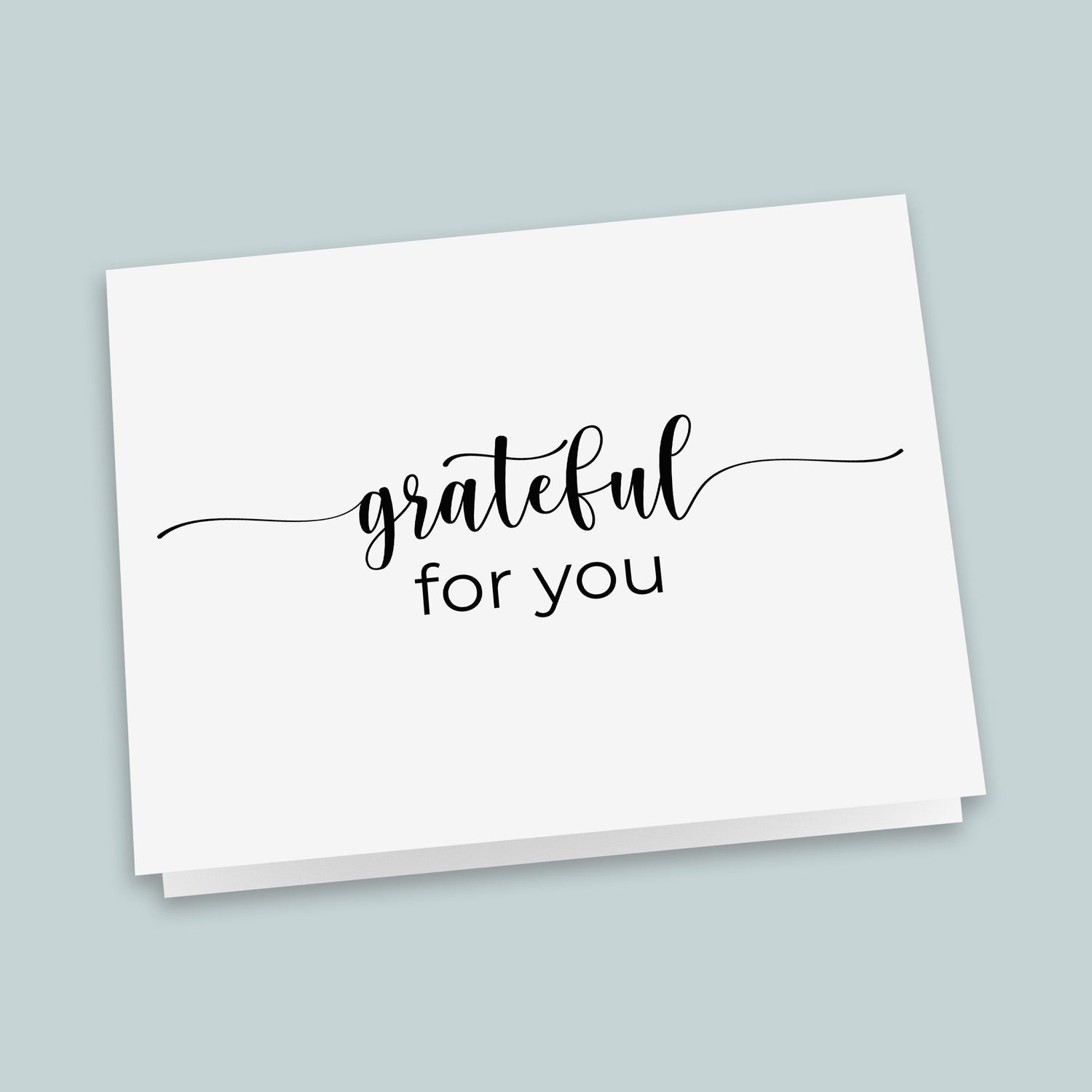 Grateful For You Folded Note Cards - Box of 8