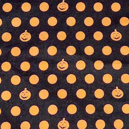 100% Cotton Napkins - Set of 2 -  Halloween Dots