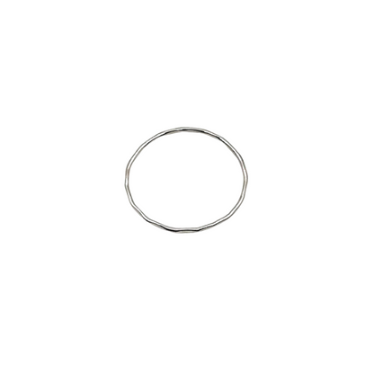 Sterling Silver Hammered Stacking Ring