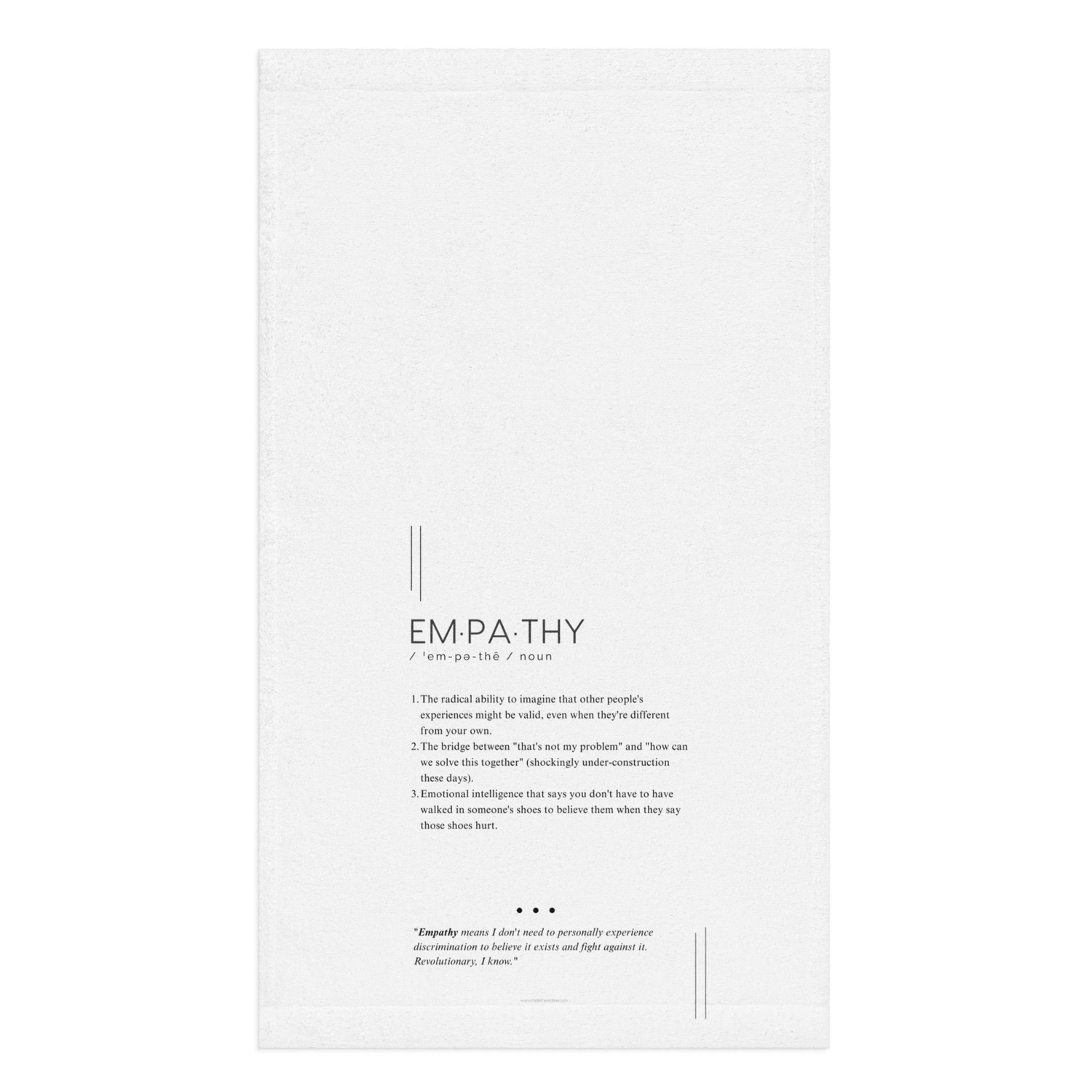 Kitchen Towel - EMPATHY - Defined: Terms for Our Time