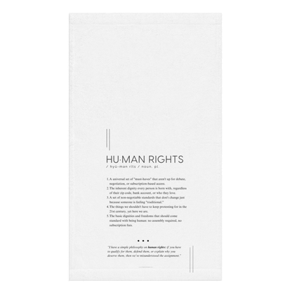 Kitchen Towel - HUMAN RIGHTS - Defined: Terms for Our Time