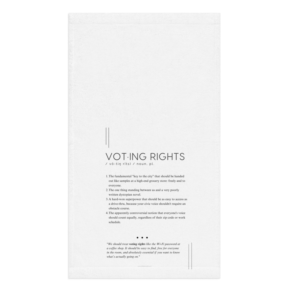 Kitchen Towel - Voting Rights - Defined: Terms for Our Time