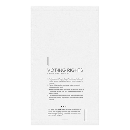 Kitchen Towel - Voting Rights - Defined: Terms for Our Time