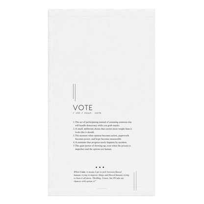Kitchen Towel - Vote - Defined: Terms for Our Time