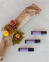 Fig & Grove Happy Heads natural head tension roller bottle — lavender and peppermint essential oil roller for head pressure and drowsiness relief, handmade in Copperopolis California, no synthetic ingredients