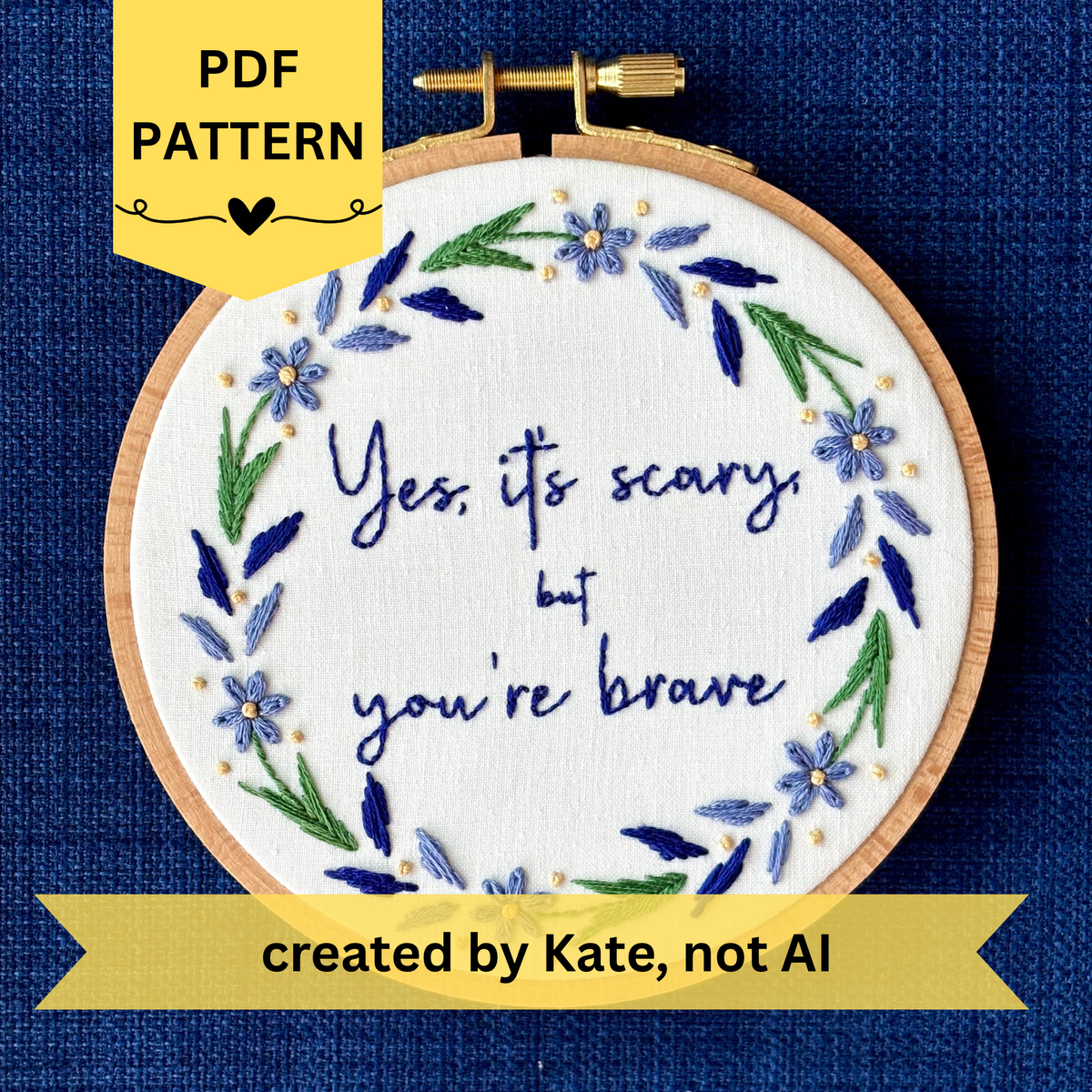 PDF pattern created by Kate, not AI. "Yes, it&