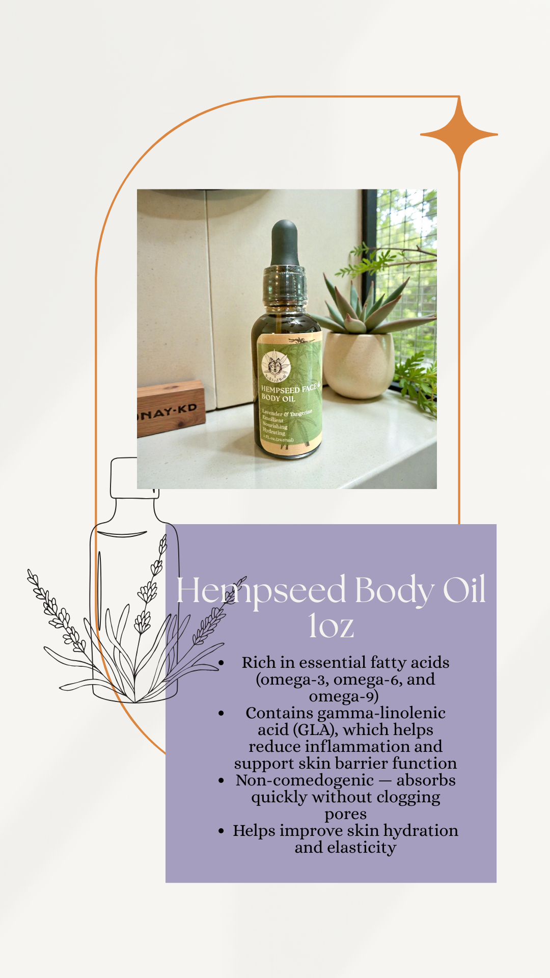 Pure Harmony Hemp &amp; Lavender Body Oil