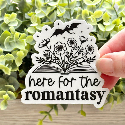 romantasy books sticker for water bottle