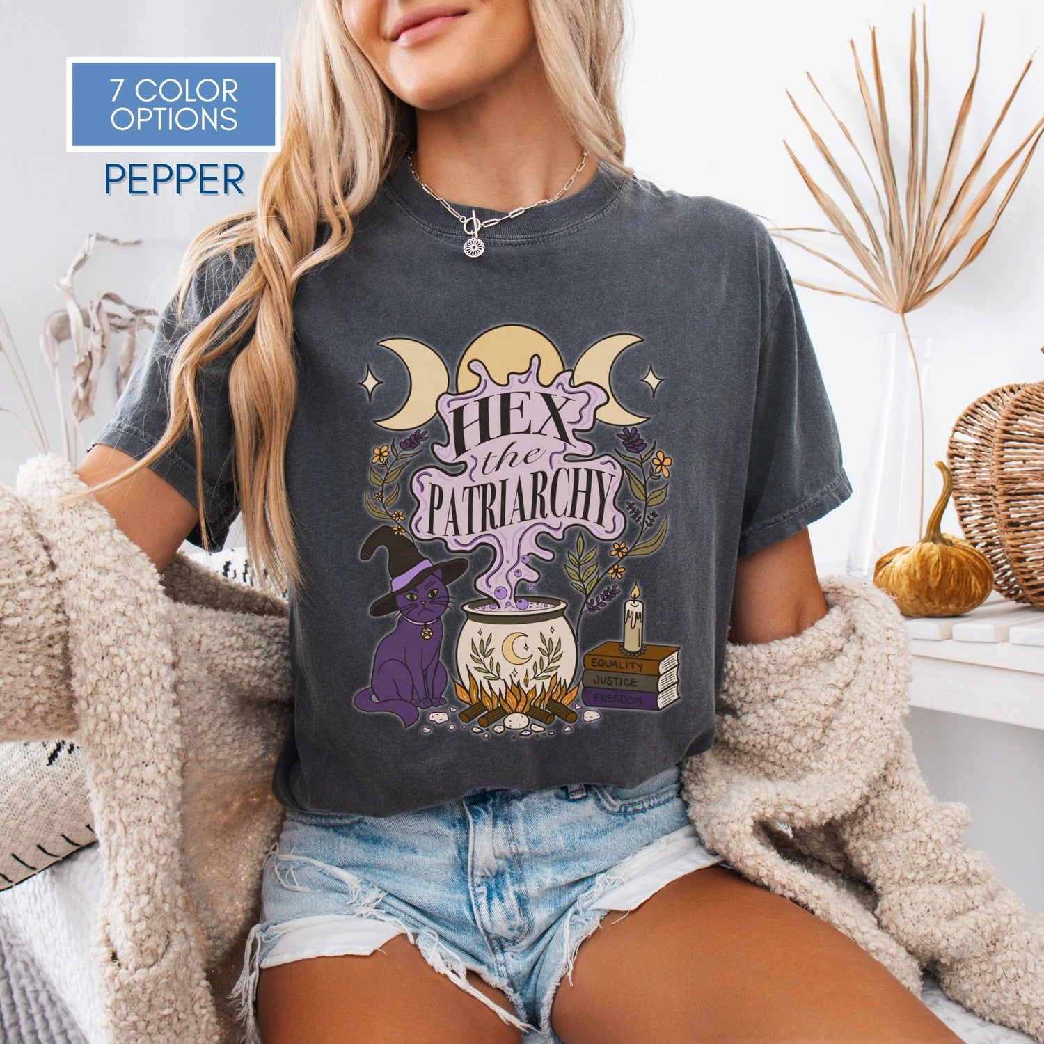 hex-the-patriarchy-witchy-feminist-tshirt-halloween-activist-graphic-tee-hand-drawn-art