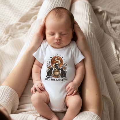 Hex The Fascists Baby Bodysuit - Resistance Nation