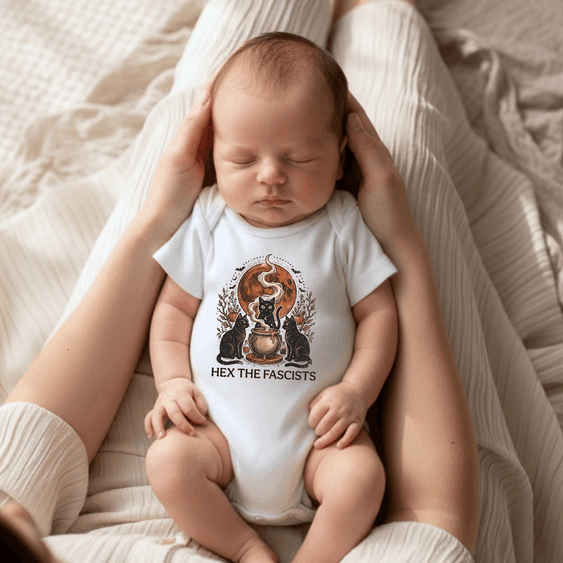 Hex The Fascists Baby Bodysuit - Resistance Nation