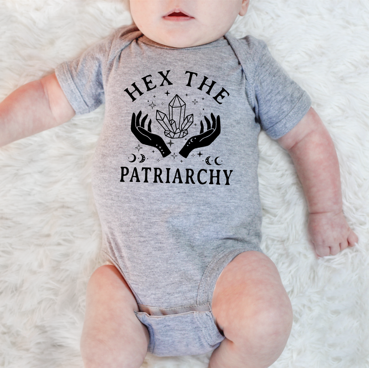 Hex The Patriarchy Baby Bodysuit - Resistance Nation