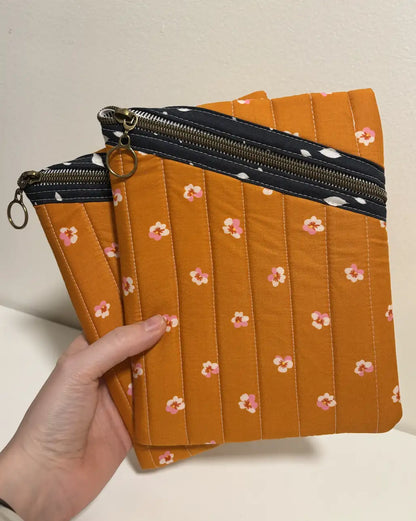 Quilted Diagonal Zip Tablet Sleeve