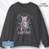 holiday-chaos-unisex-crewneck-christmas-possum-sweatshirt-funny-mom-apparel-dark-heather
