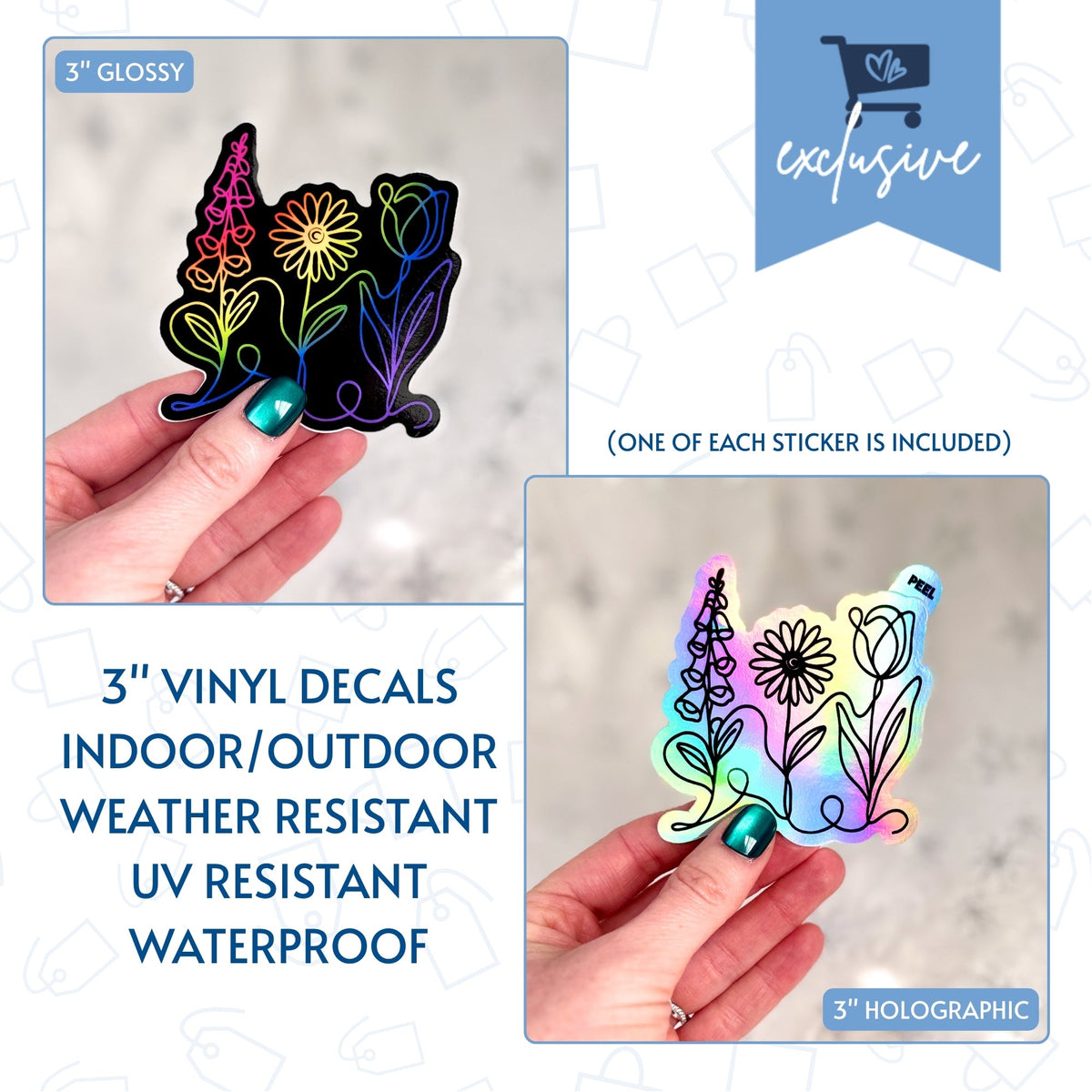 holiday-resistance-stocking-stuffer-sticker-pack-indoor-outdoor-vinyl-decal-set-little-blue-market-exclusive