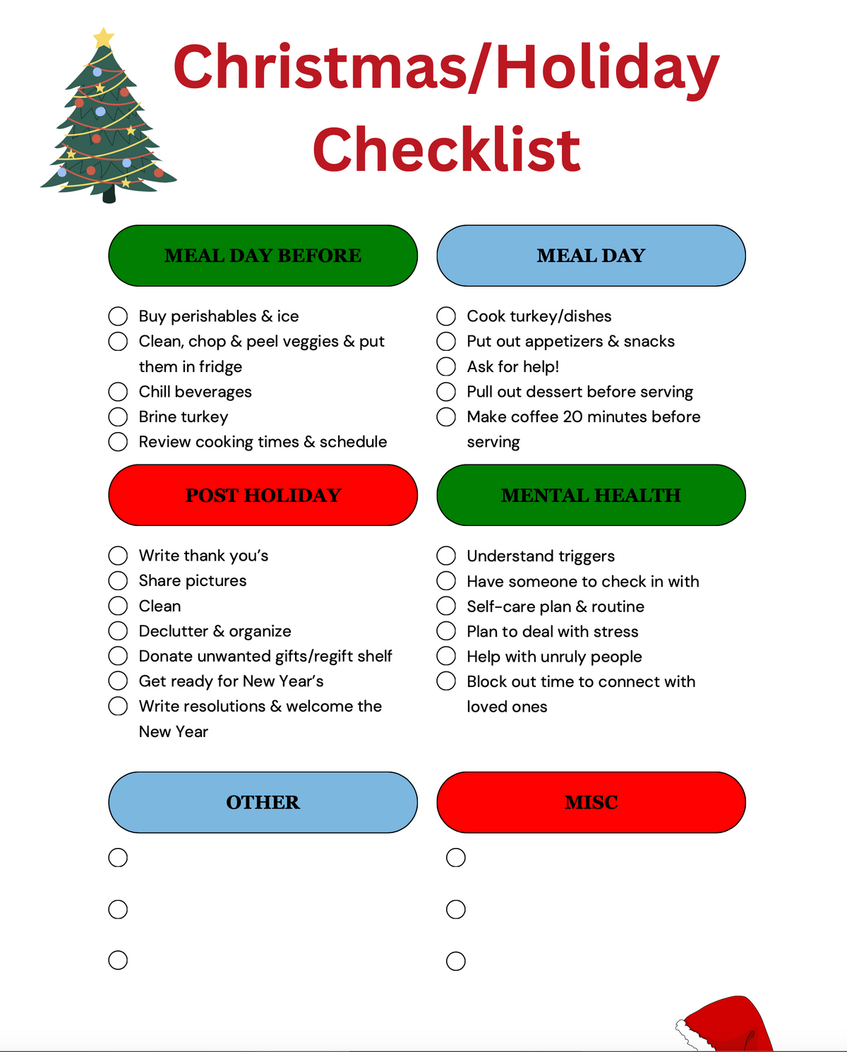 Holiday Checklists to Organize Celebrations