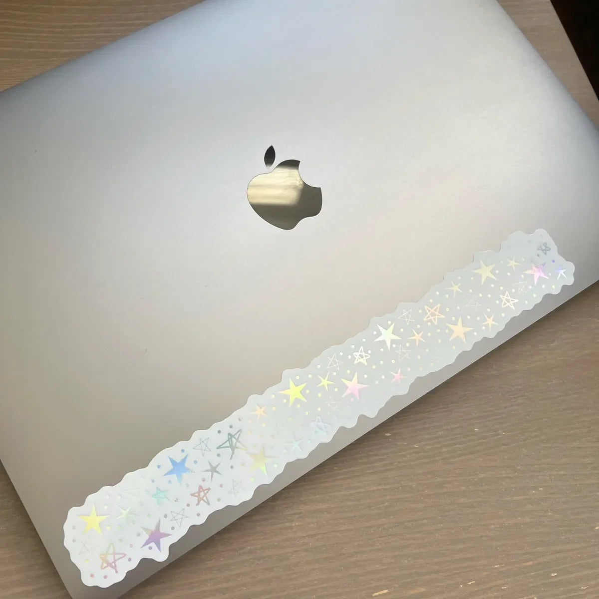 Holographic stars wraparound sticker