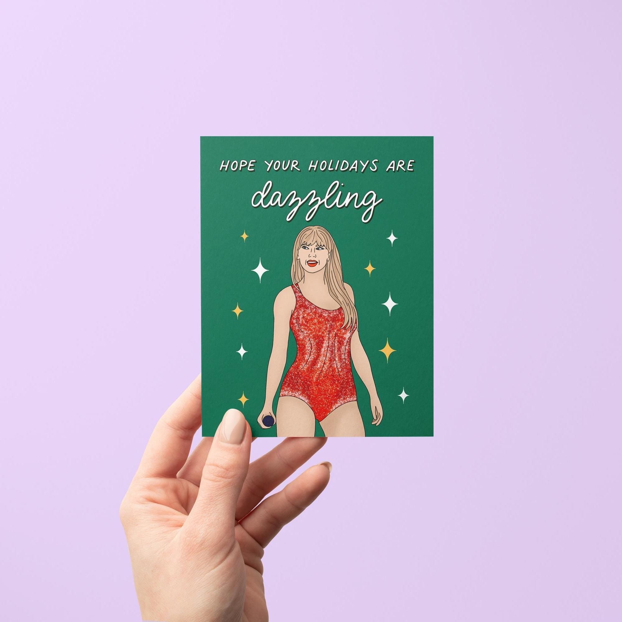 Hope your Holidays are dazzling card - MangoIllustrated - Greeting Cards