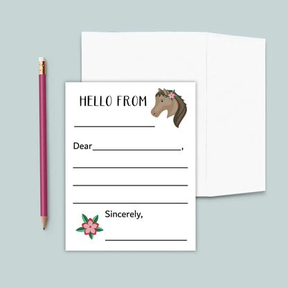 Horse - Lined Note Cards - The Note House